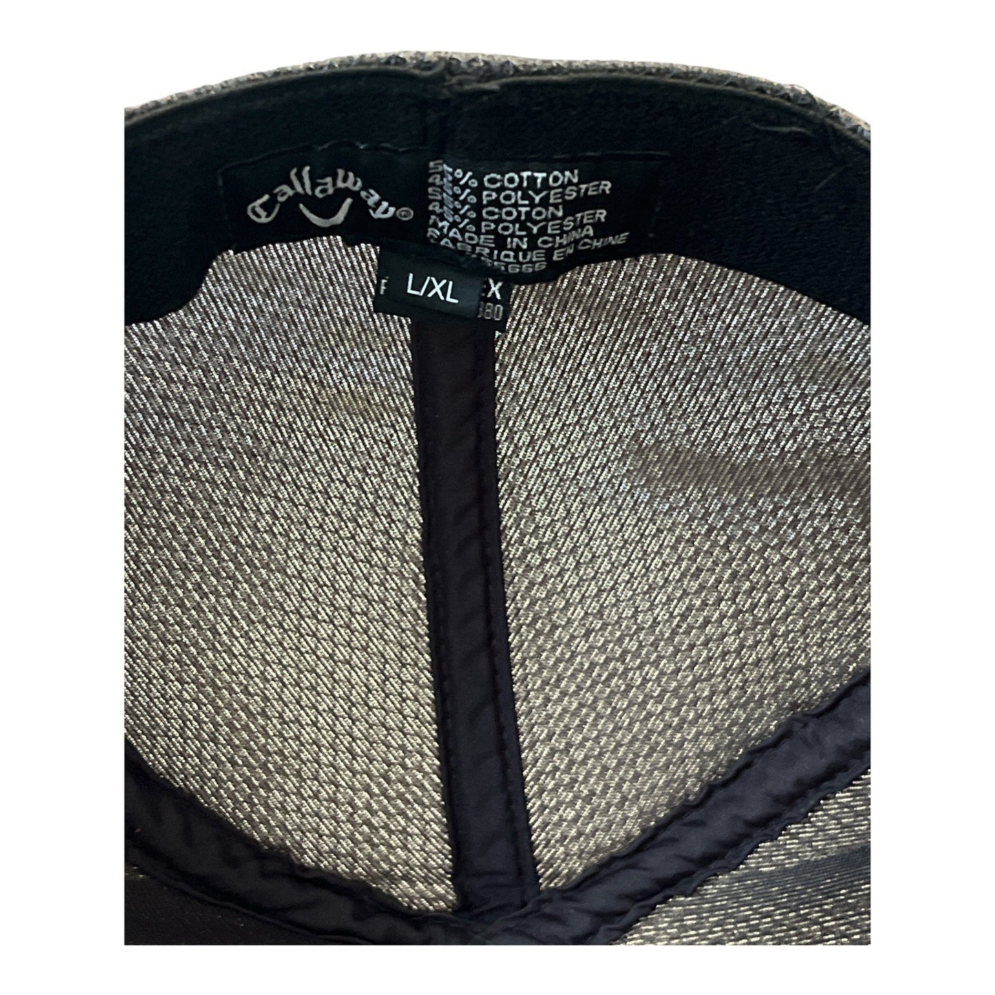 Callaway X Hot Golf Hat Black Mesh Fitted Cap Odyssey Logo L/XL