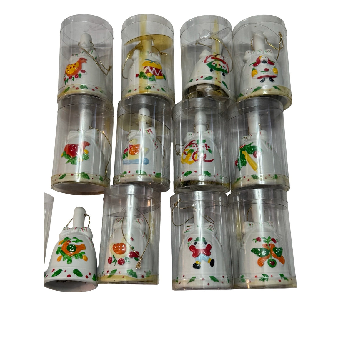 Vintage JCPenney Twelve Days of Christmas Bell Ornament Set 12 Original Box