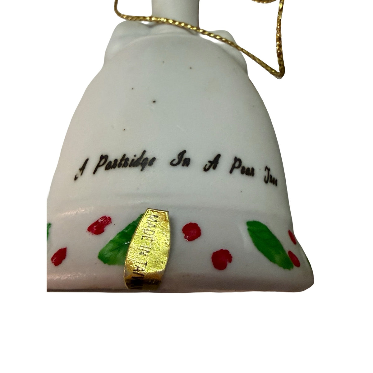 Vintage JCPenney Twelve Days of Christmas Bell Ornament Set 12 Original Box
