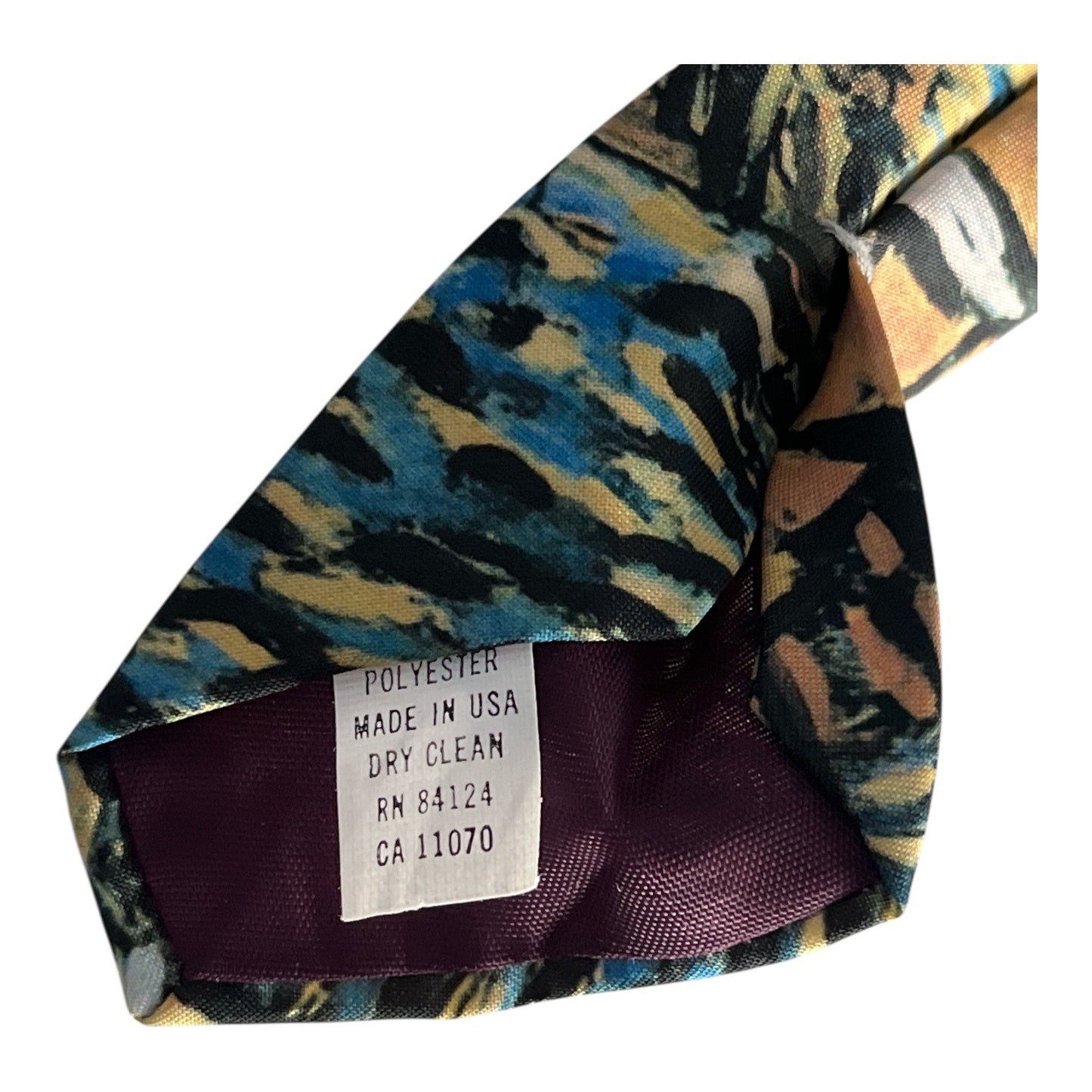 Ralph Marlin Van Gogh “A Sidewalk Cafe at Night” Tie 1993 Made in USA 3.75”