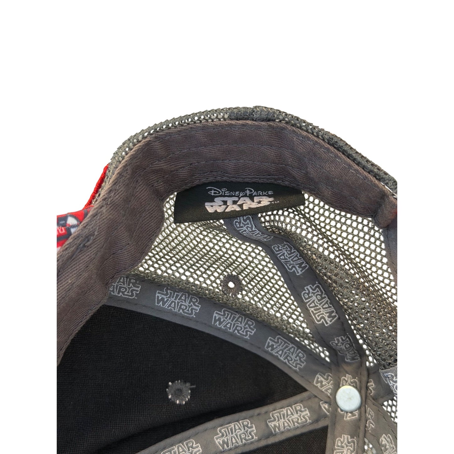 Disney Parks Star Wars Resistance Trucker Snapback Hat Gray Red Mesh Adjustable Cap
