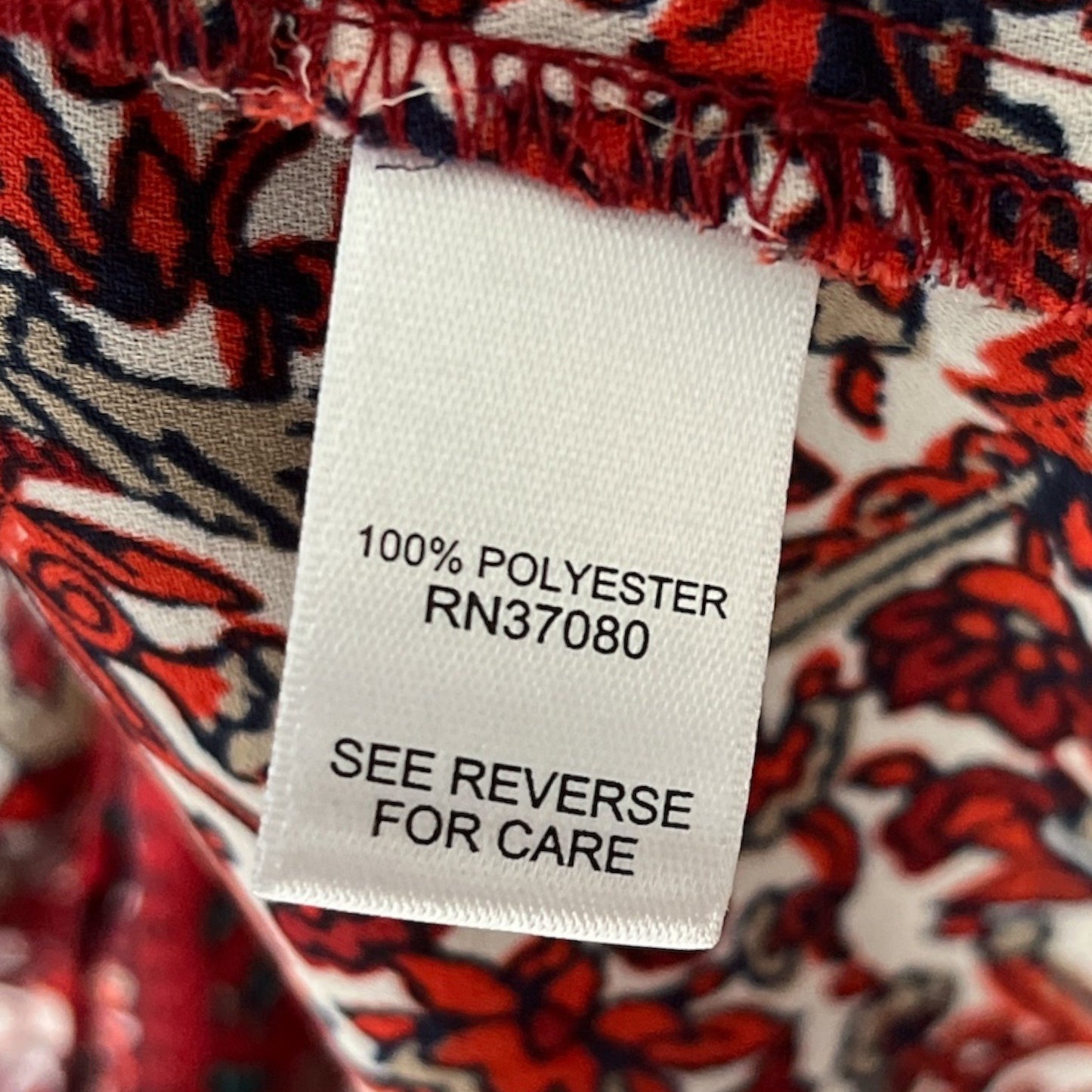 EST. 1946 Women’s XL Red Floral Paisley Sleeveless Layered Blouse