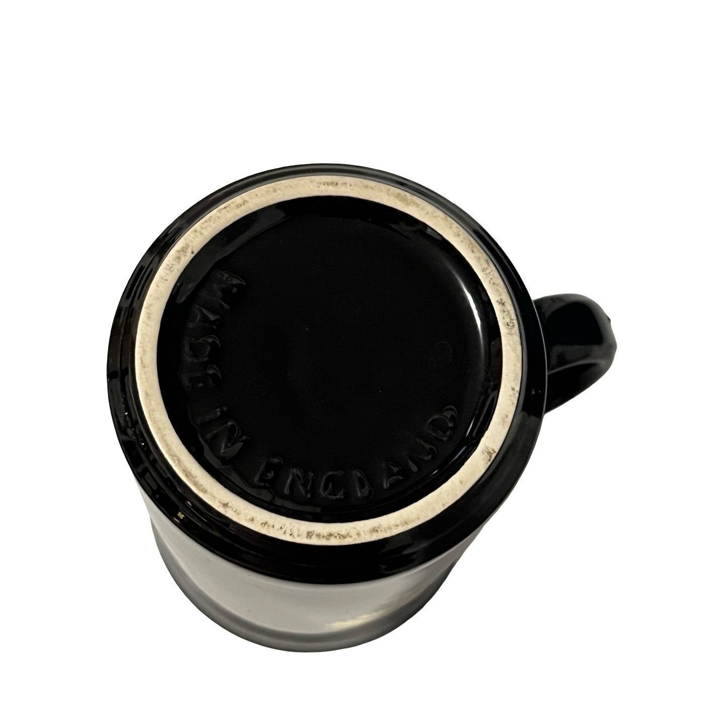 Vintage South Carolina State Seal Mug Black Gold Ceramic Coffee Cup Made in England