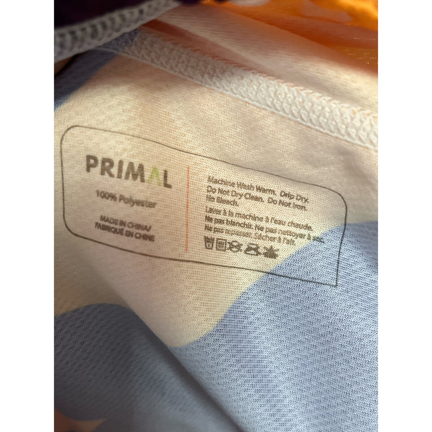 Primal Noble Riders Bike MS Tour Team Cycling Jersey Men’s M Purple Orange White
