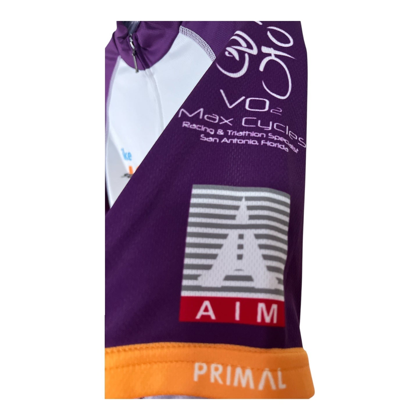 Primal Noble Riders Bike MS Tour Team Cycling Jersey Men’s M Purple Orange White