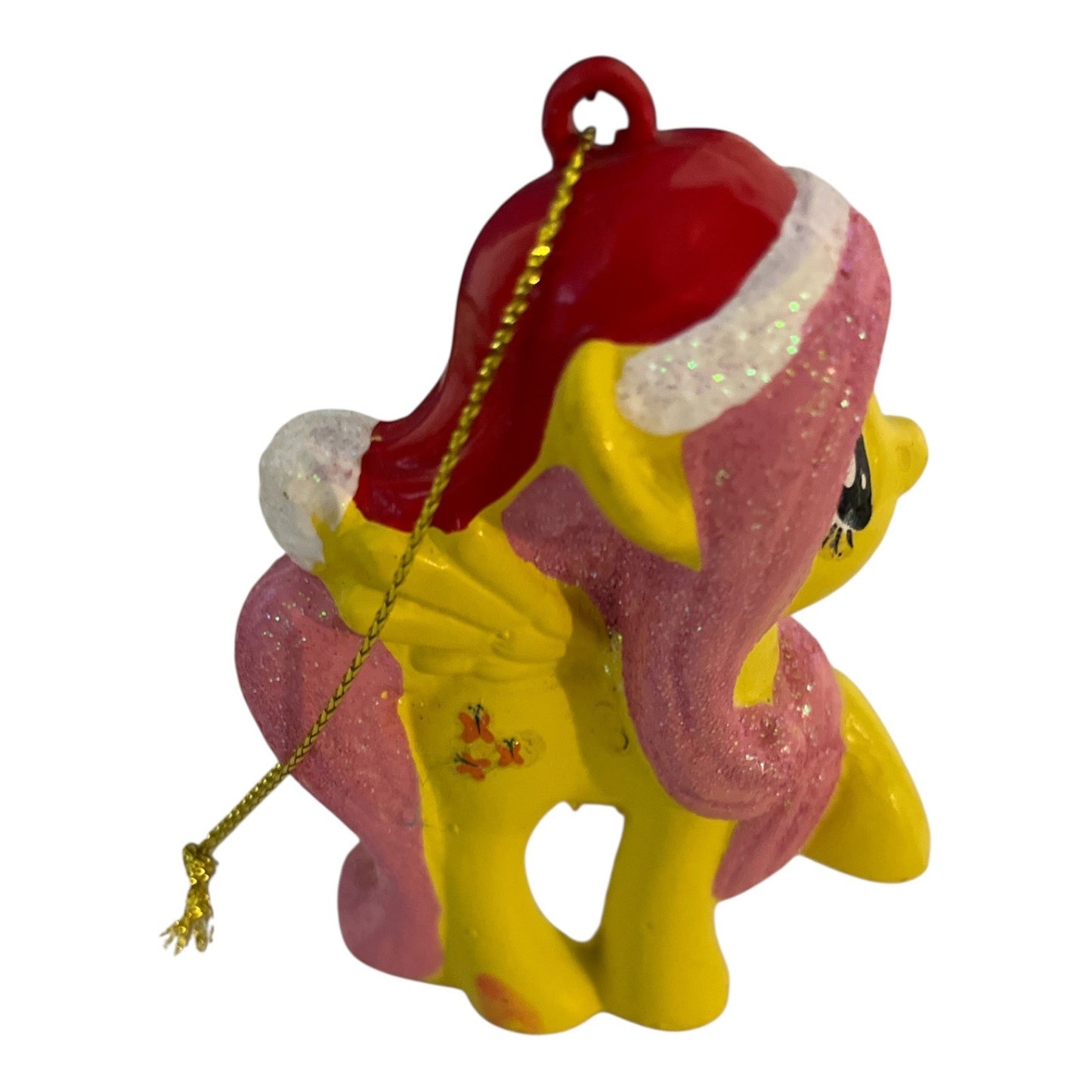 My Little Pony Christmas Ornament – Fluttershy with Santa Hat – 3.5”