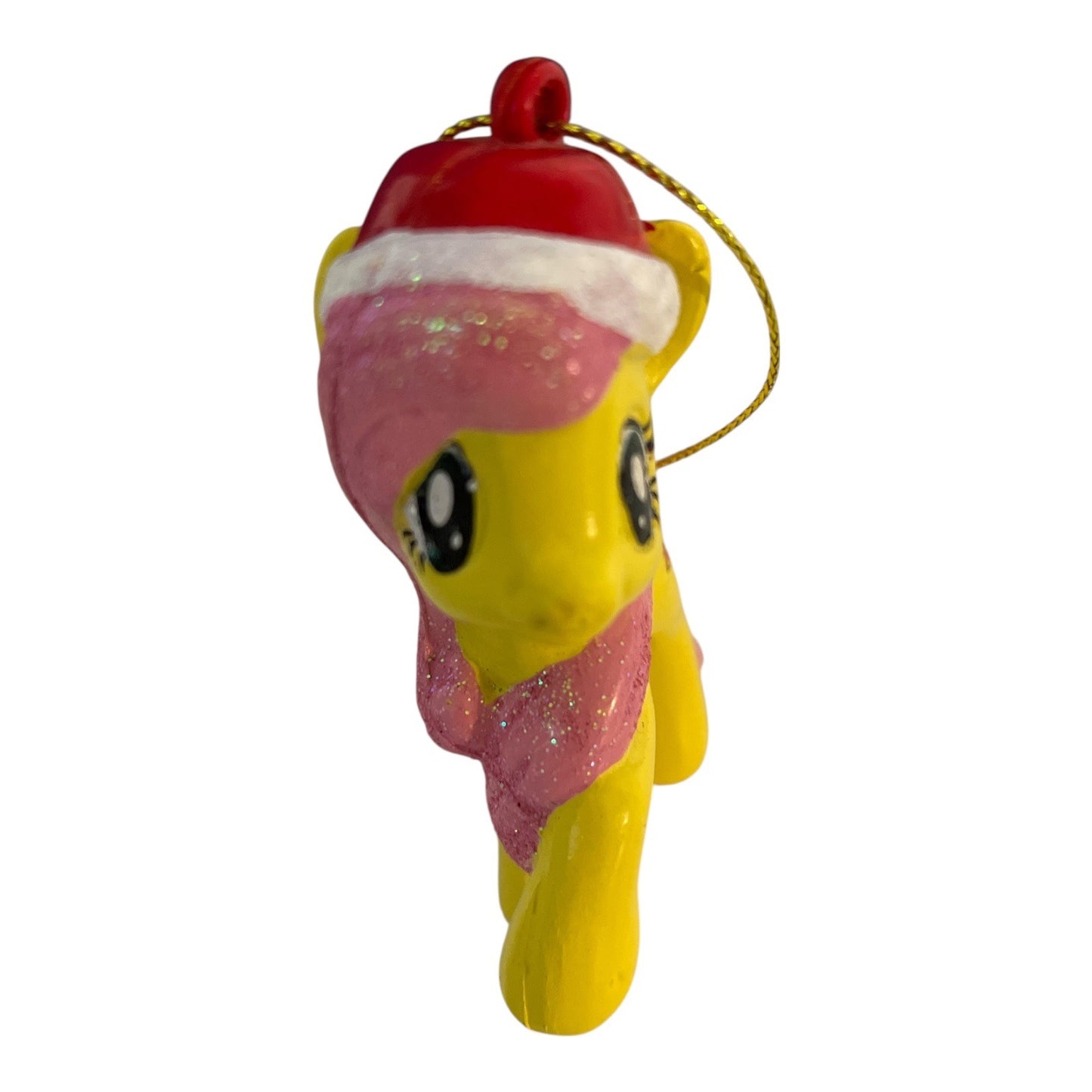 My Little Pony Christmas Ornament – Fluttershy with Santa Hat – 3.5”