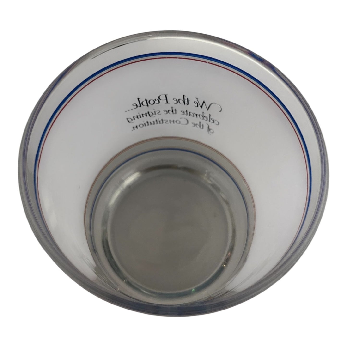 Vintage US Constitution 200th Anniversary We the People Frosted Glass – 1787-1987