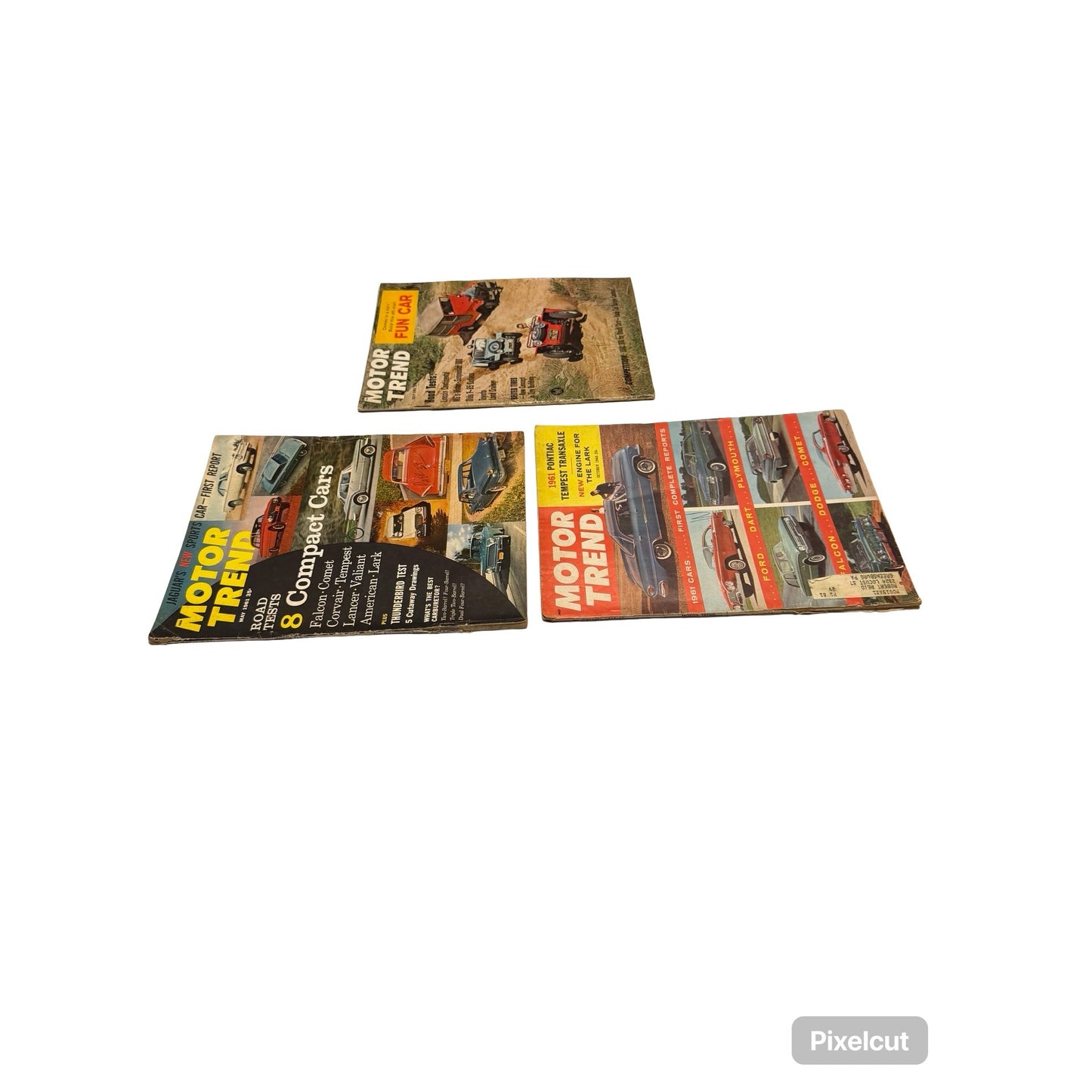 Vintage Motor Trend Magazine Lot 1960 1961 1963 Indy 500 Cars Ford Falcon Tempest Lark