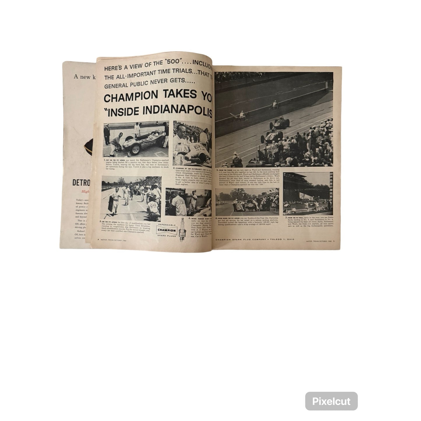Vintage Motor Trend Magazine Lot 1960 1961 1963 Indy 500 Cars Ford Falcon Tempest Lark