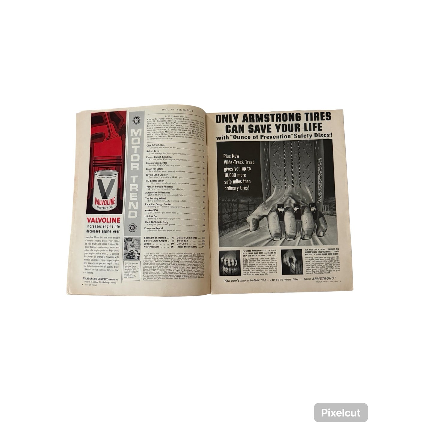 Vintage Motor Trend Magazine Lot 1960 1961 1963 Indy 500 Cars Ford Falcon Tempest Lark