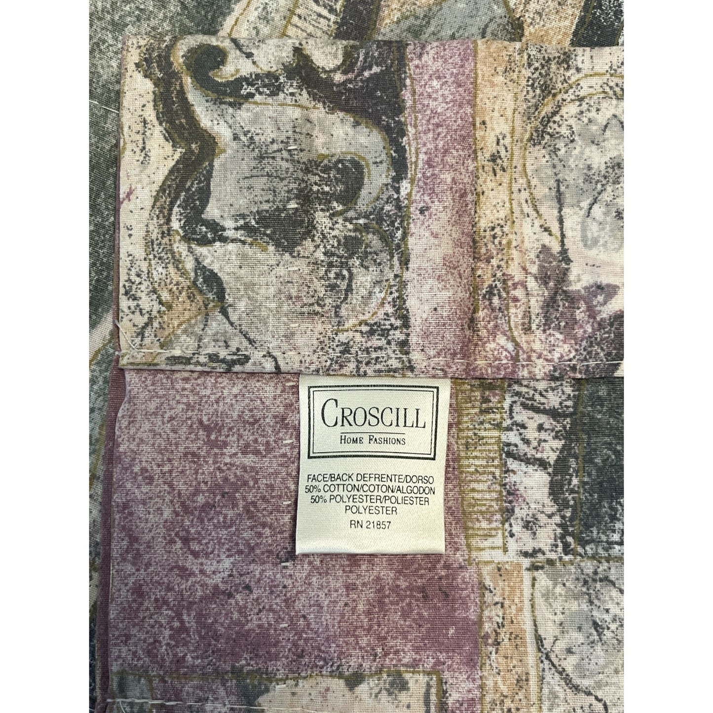 Croscill Benetello Window Valance Tapestry Style 88 x 17.5 Cotton Blend Tuscan Decor