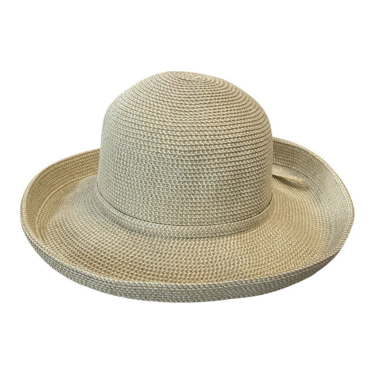 Sun ‘N’ Sand Y2K Wide Brim Hat | Beige Straw with Subtle Sparkle | Packable Resort Style