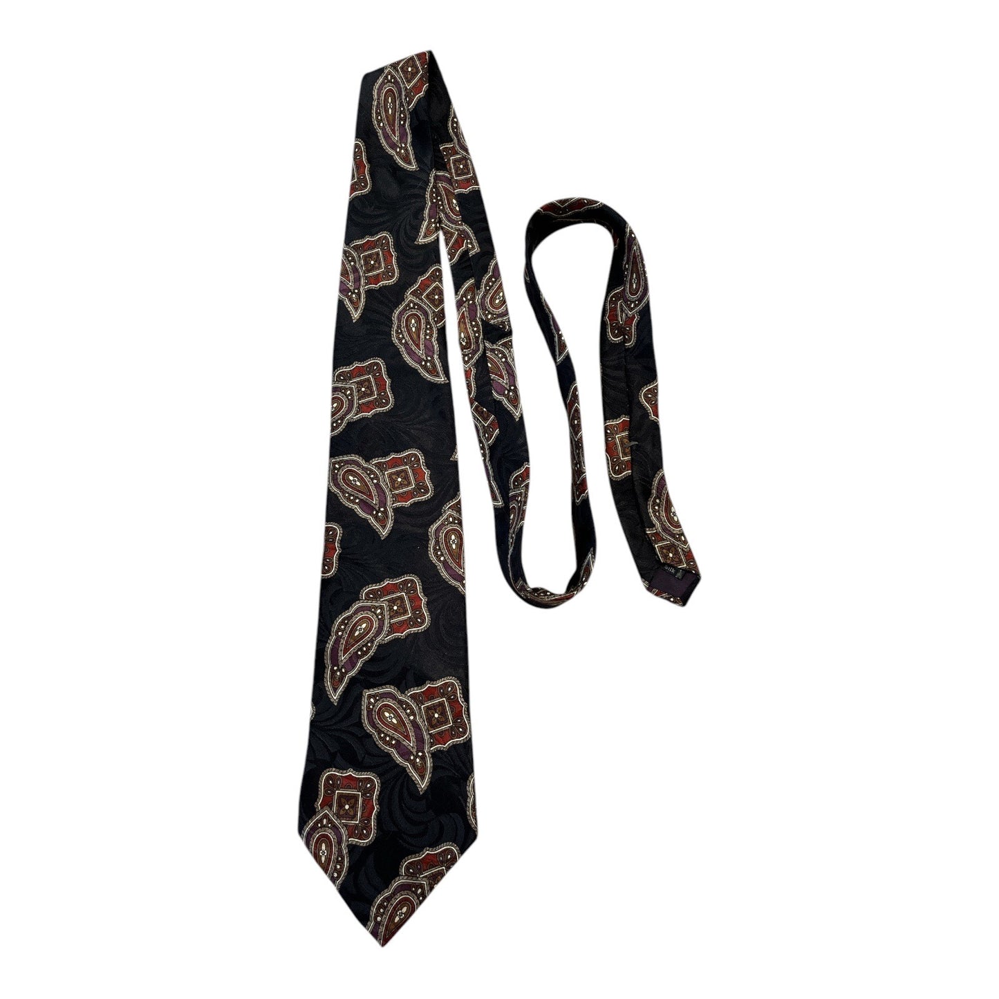 Don Loper Beverly Hills Italian Silk Paisley Tie 60”