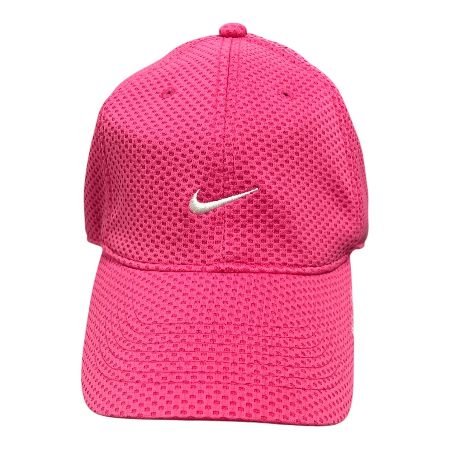 Lot of 3 Nike Dri-FIT Baseball Caps – Pink Mesh, Black Just Do It, Two-Tone Pink – Adjustable Running Hats
