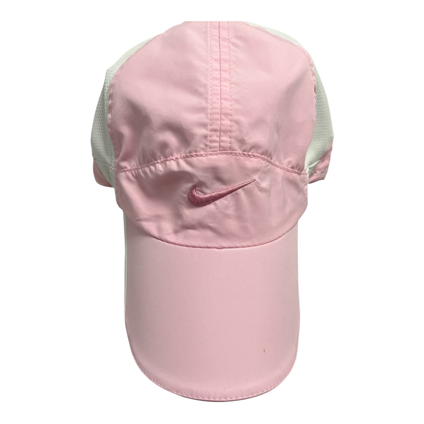 Lot of 3 Nike Dri-FIT Baseball Caps – Pink Mesh, Black Just Do It, Two-Tone Pink – Adjustable Running Hats