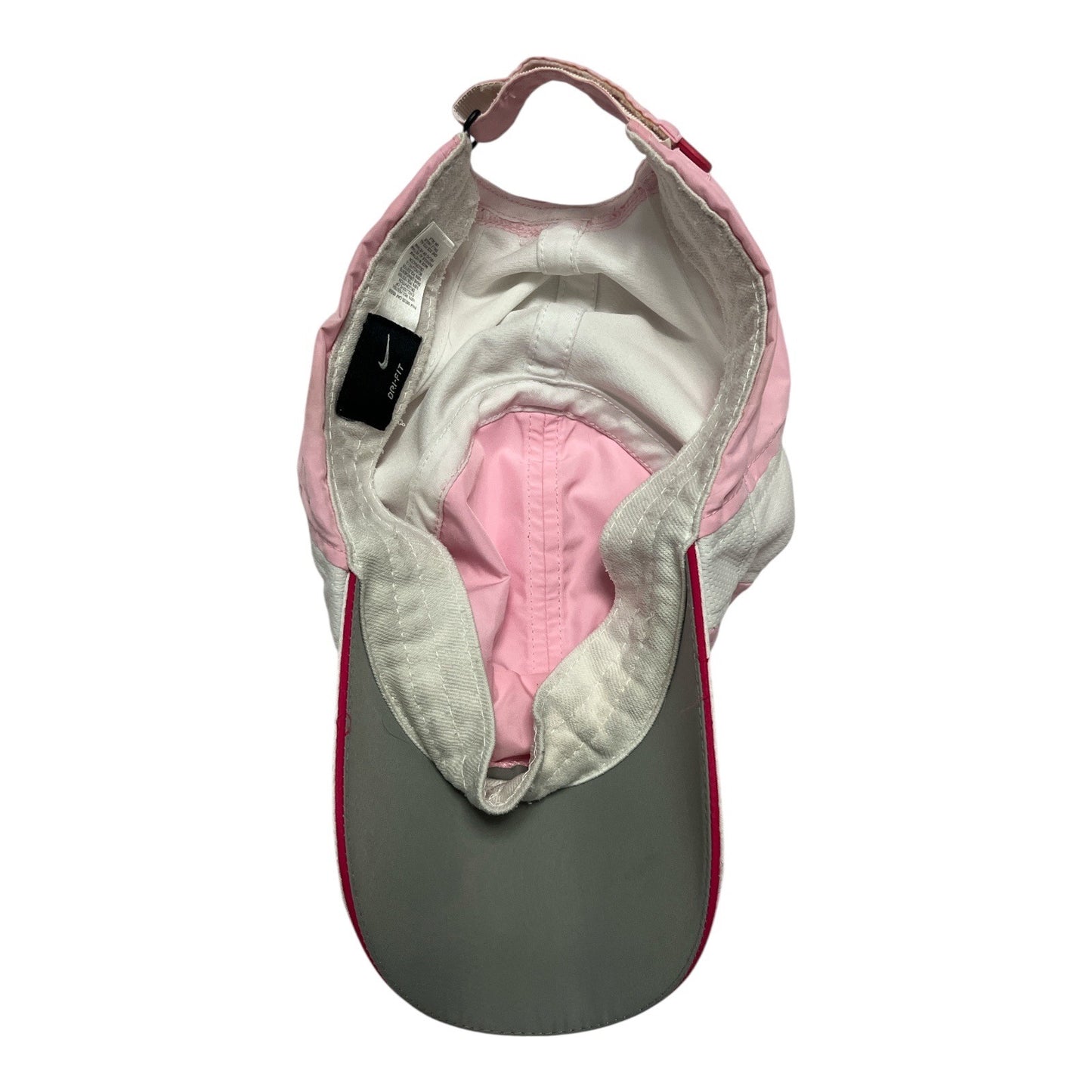 Lot of 3 Nike Dri-FIT Baseball Caps – Pink Mesh, Black Just Do It, Two-Tone Pink – Adjustable Running Hats