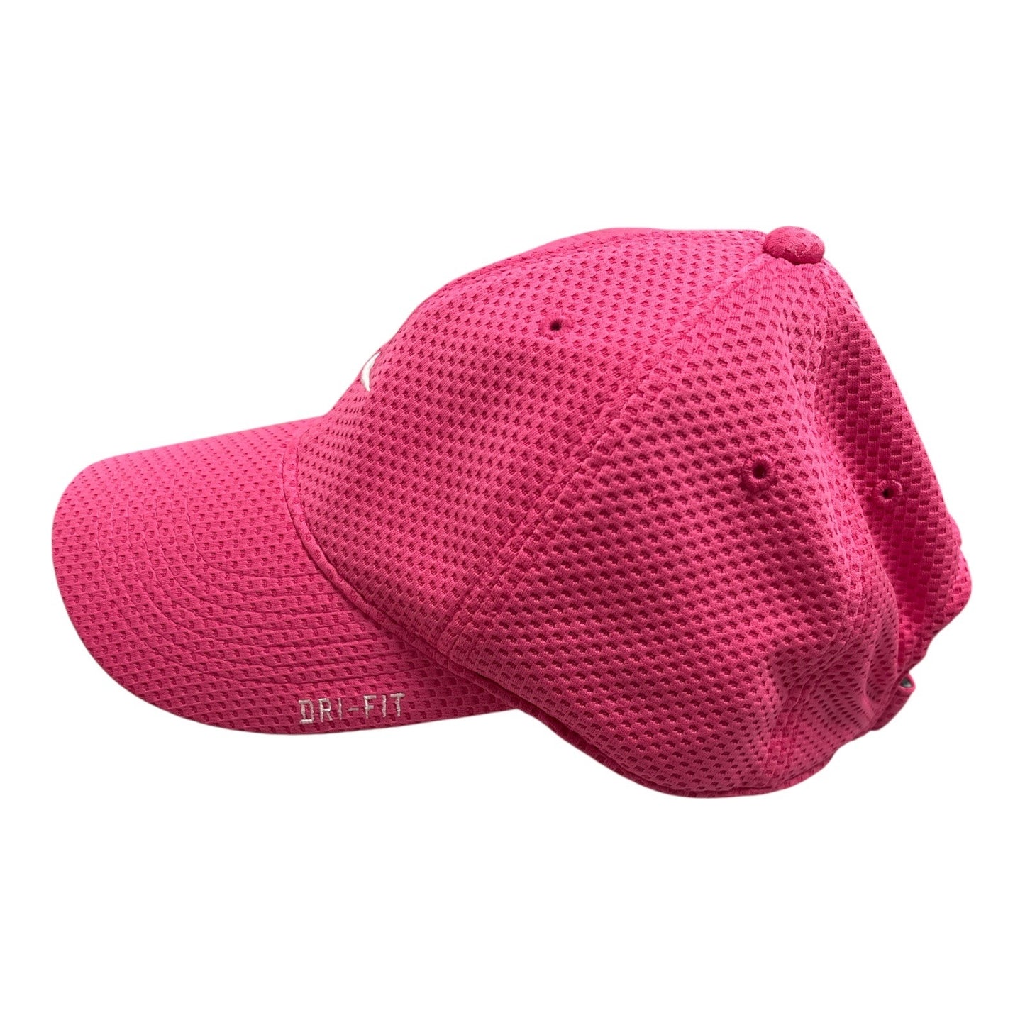 Lot of 3 Nike Dri-FIT Baseball Caps – Pink Mesh, Black Just Do It, Two-Tone Pink – Adjustable Running Hats