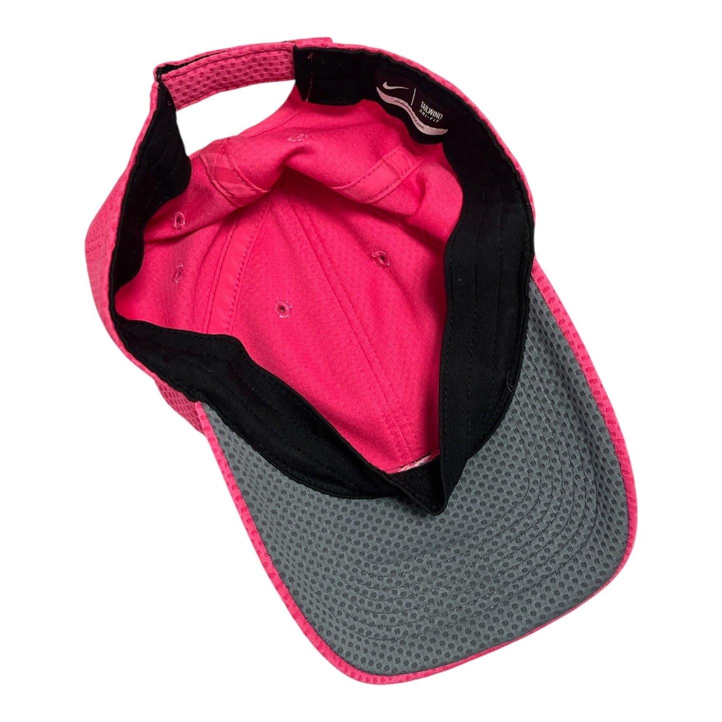 Lot of 3 Nike Dri-FIT Baseball Caps – Pink Mesh, Black Just Do It, Two-Tone Pink – Adjustable Running Hats