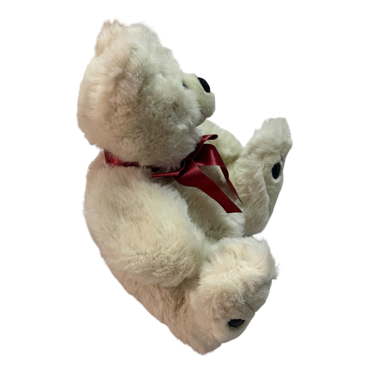 Vintage 1989 Steinbach Bonnie White Teddy Bear Plush The Joy of Giving Book 14 Inch
