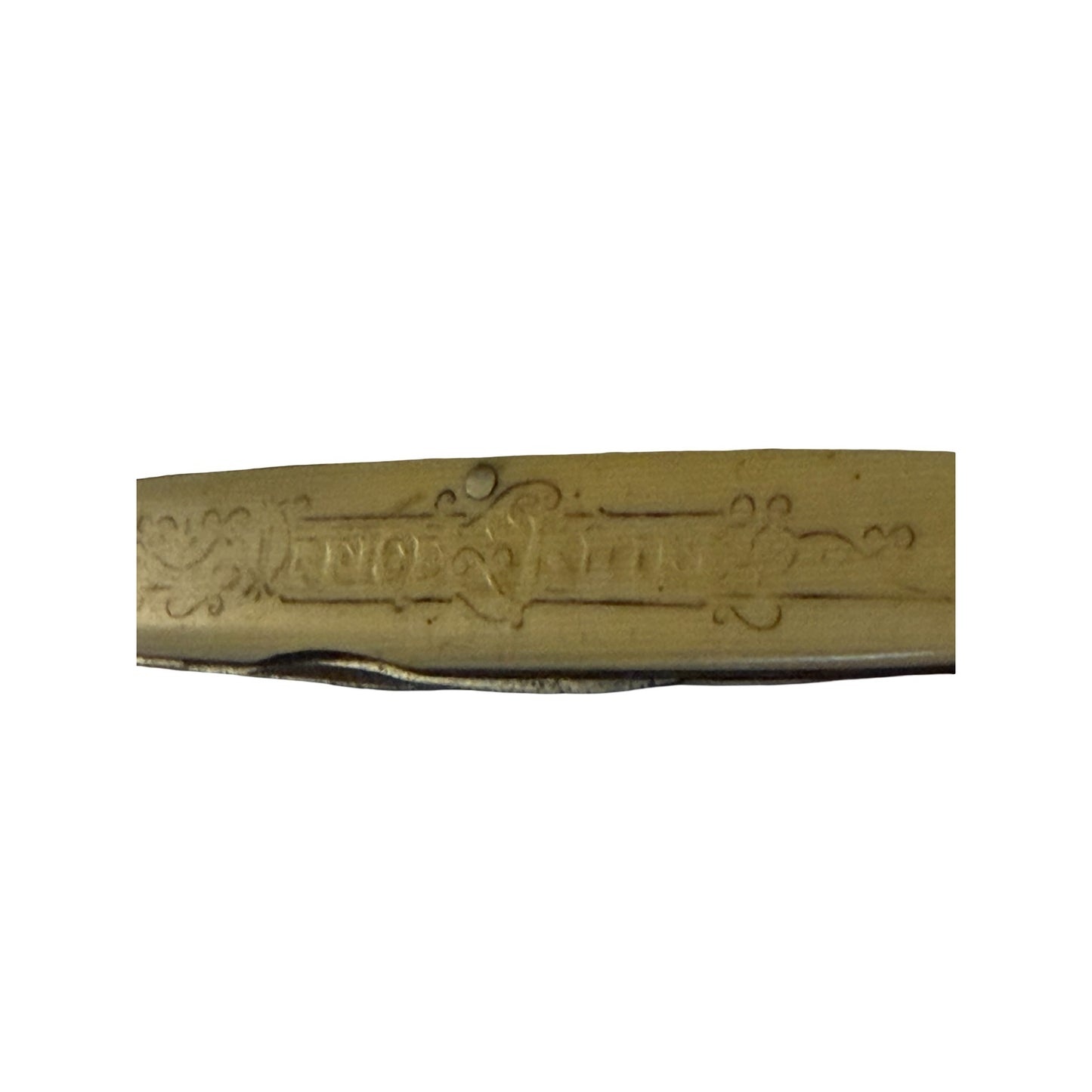 Vintage Industry City Co Chicago Ill Office Knife 2 Blade Pocket Knife Advertising Celluloid Handle