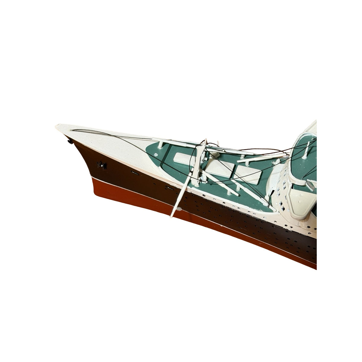 Vintage SS France Ocean Liner Ship Model 25 Inch Plastic Nautical Maritime Restoration