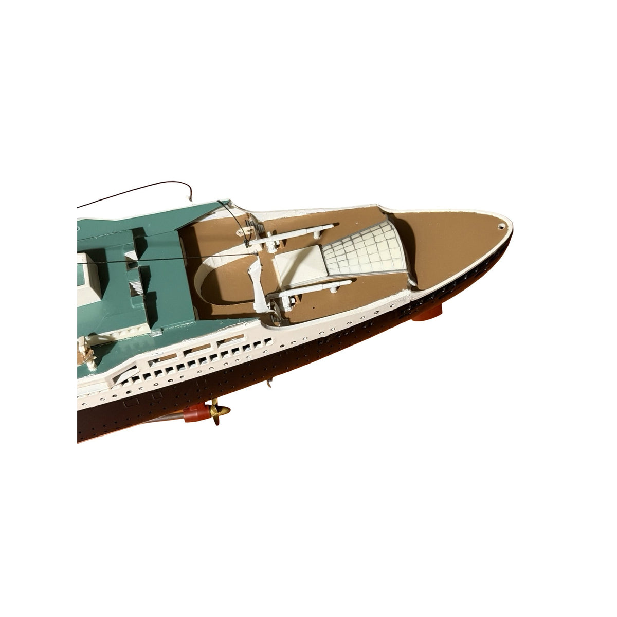 Vintage SS France Ocean Liner Ship Model 25 Inch Plastic Nautical Maritime Restoration