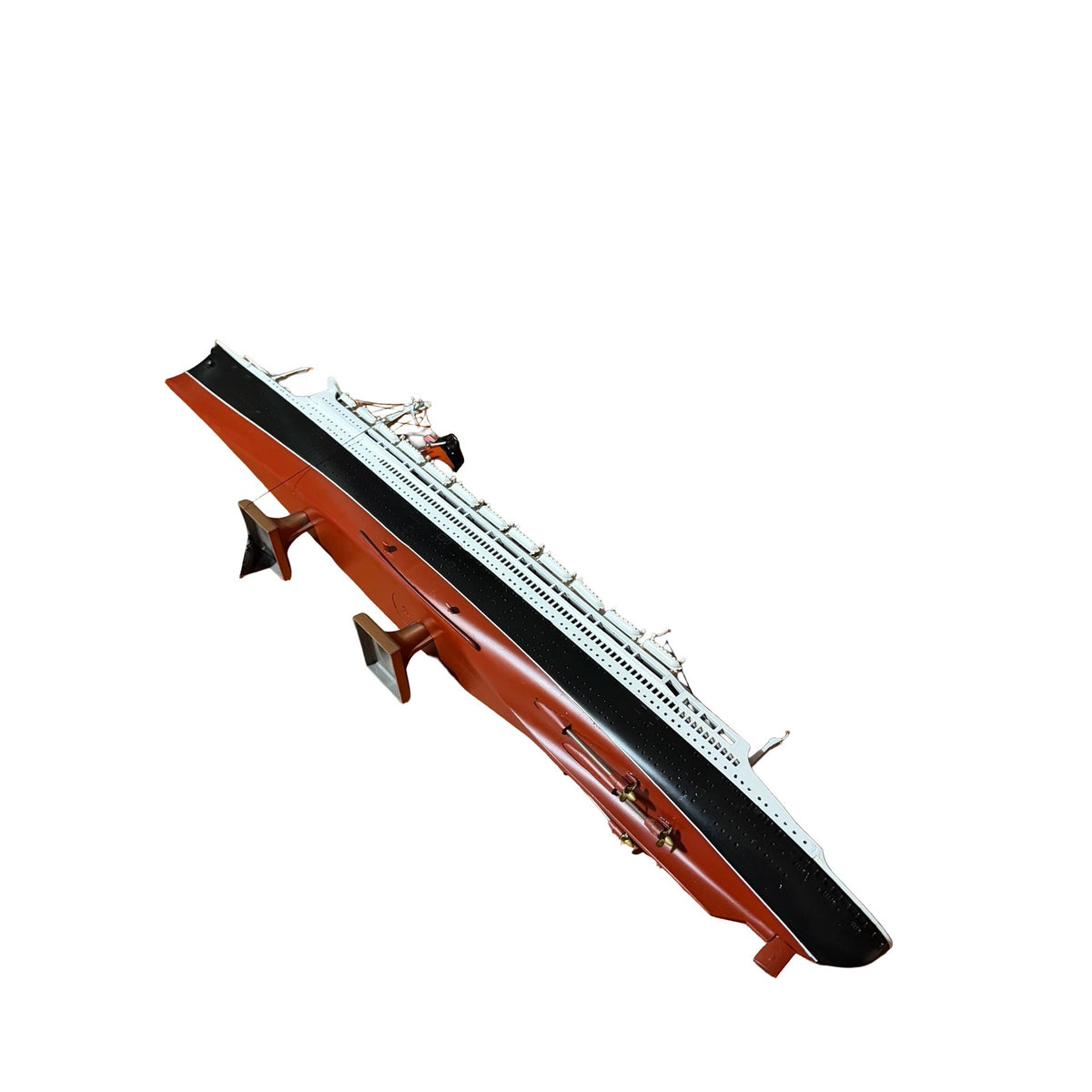 Vintage SS France Ocean Liner Ship Model 25 Inch Plastic Nautical Maritime Restoration