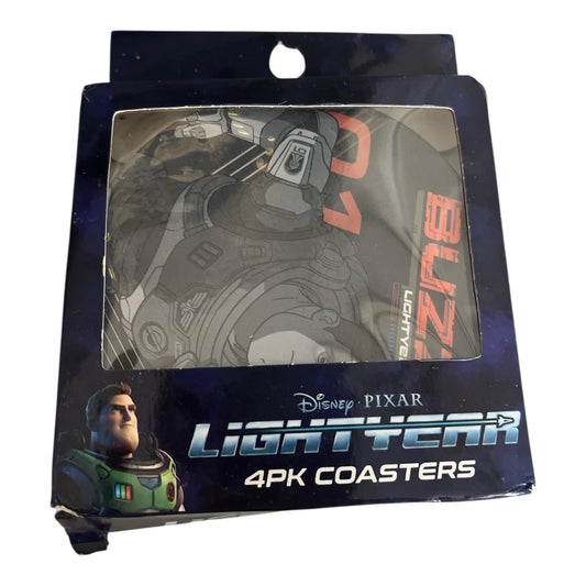Disney Pixar Lightyear 4-Pack Coasters – Buzz Lightyear – 2022 – Cork Backed