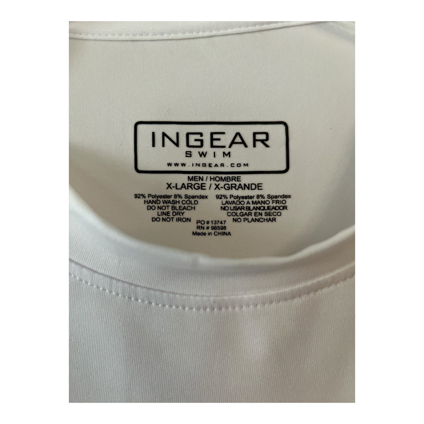 InGear Swim Salt Life Aruba Long Sleeve Shirt Men’s XL | White Red Skull Logo | 48x29