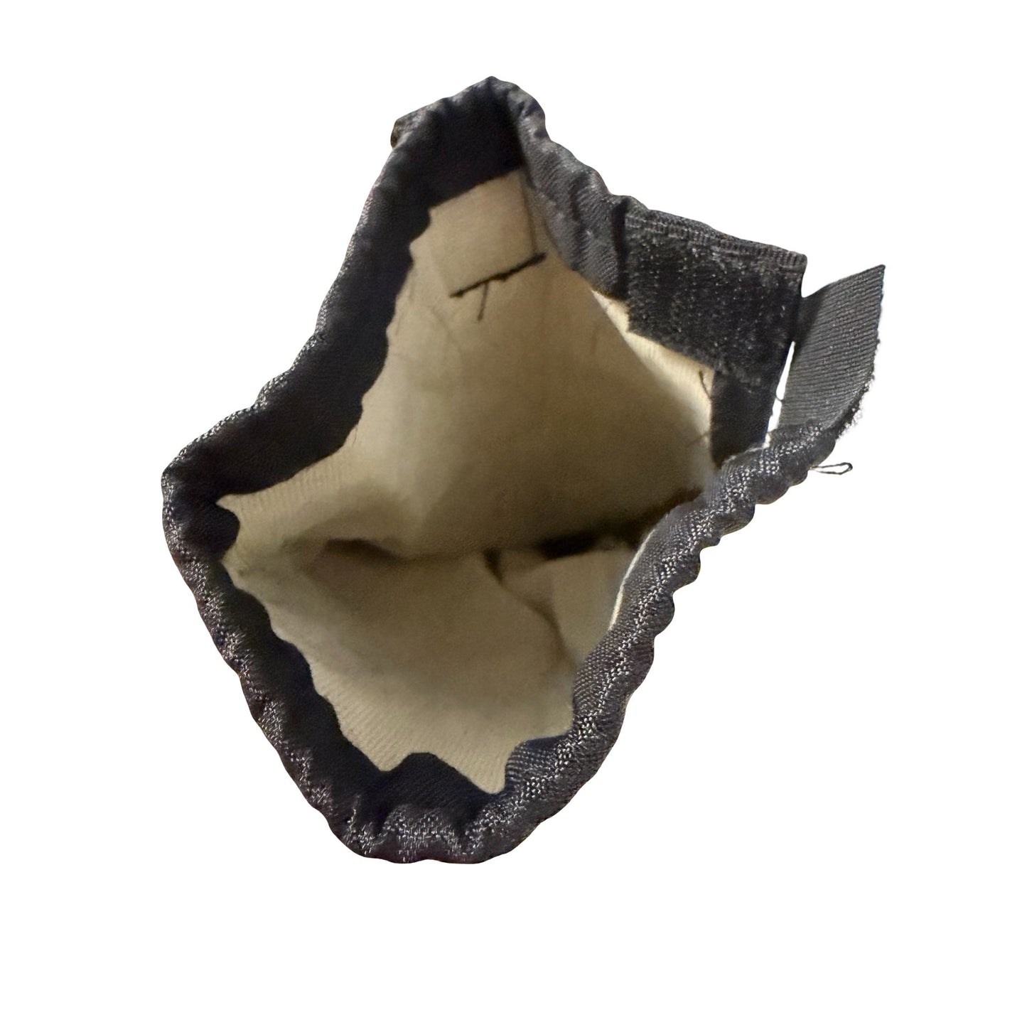 Gold Eagle Golf Valuables Pouch Drawstring Accessory Bag Black Nylon Snap Hook 8x4