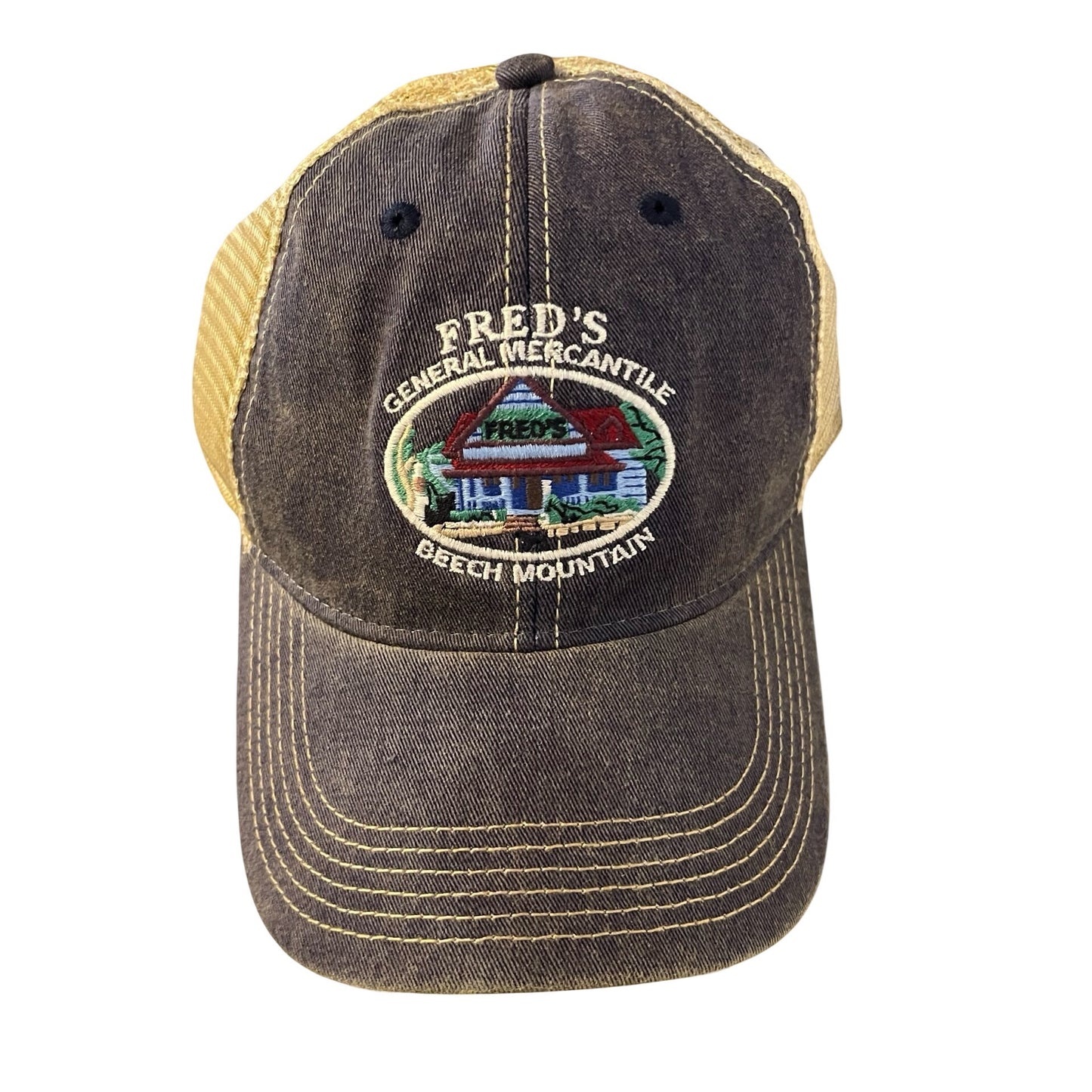 Legacy Red’s General Mercantile Beech Mountain Trucker Hat Mesh Snapback Distressed New
