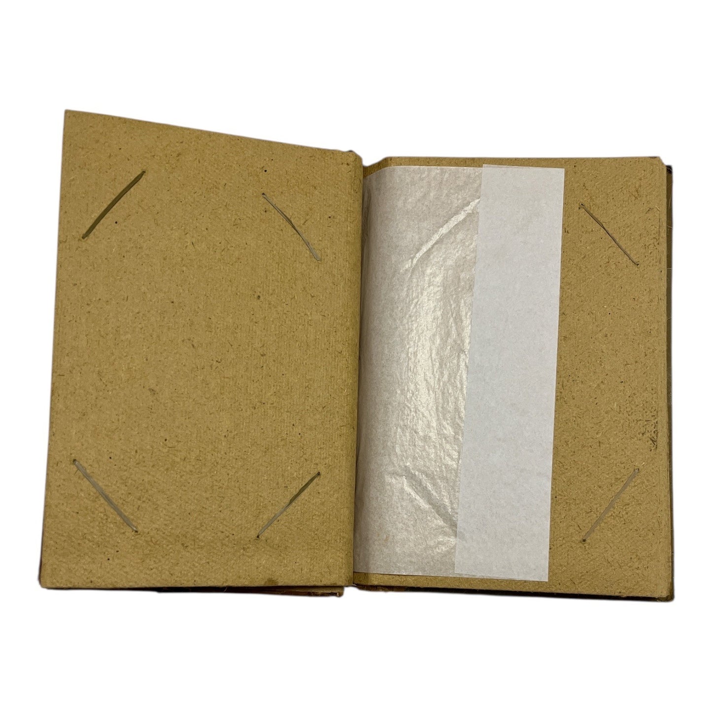 Handmade Tropical Leaf Journal Photo Album Bamboo Spine Hibiscus Cover 9x7
