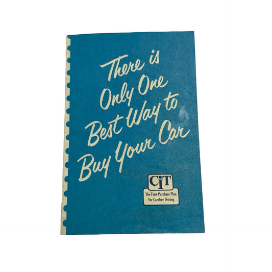 Vintage 1956 Universal CIT Car Financing Brochure Mid Century Automobilia