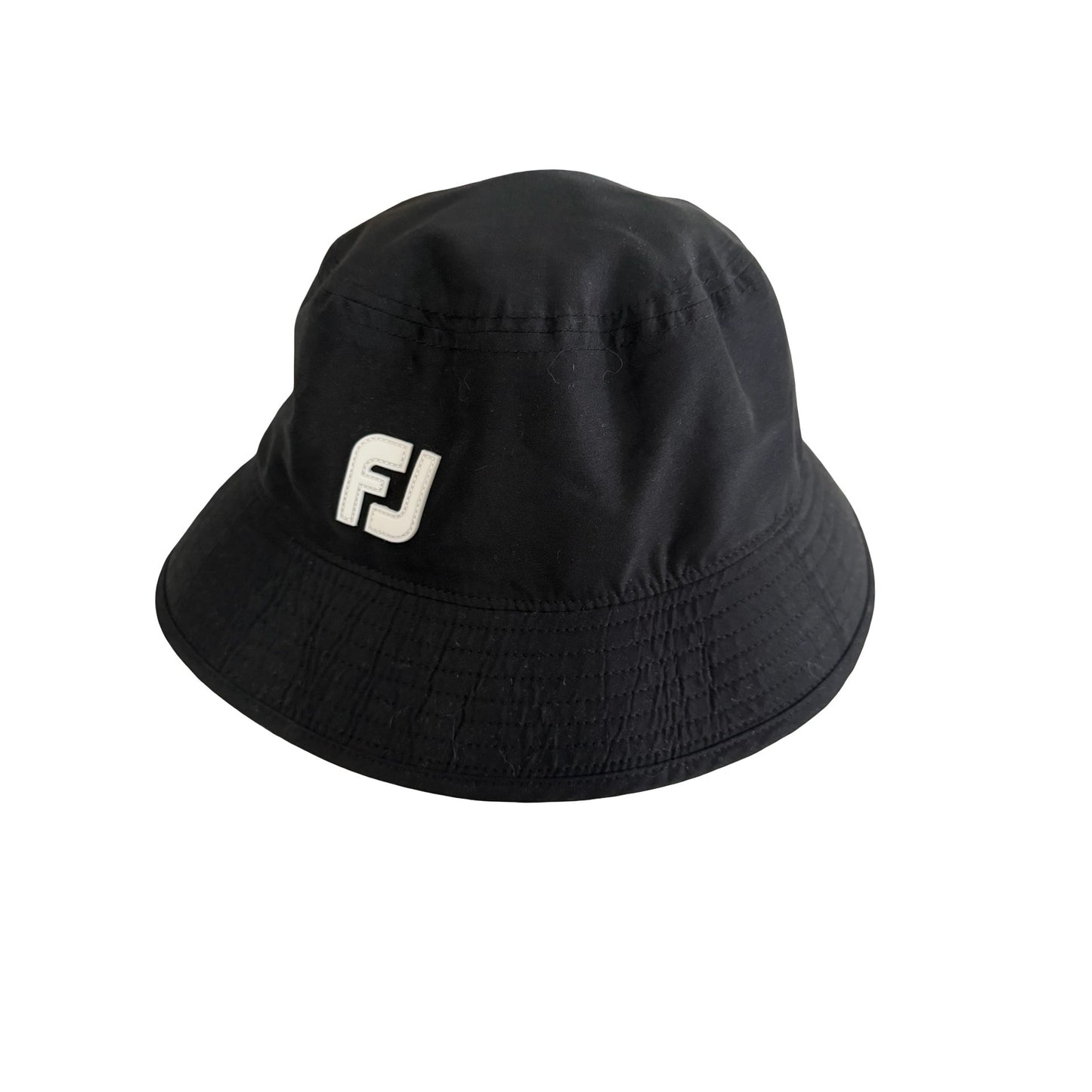 FootJoy DryJoys Black Golf Bucket Hat Large FJ Reversible Rain Sun Hat