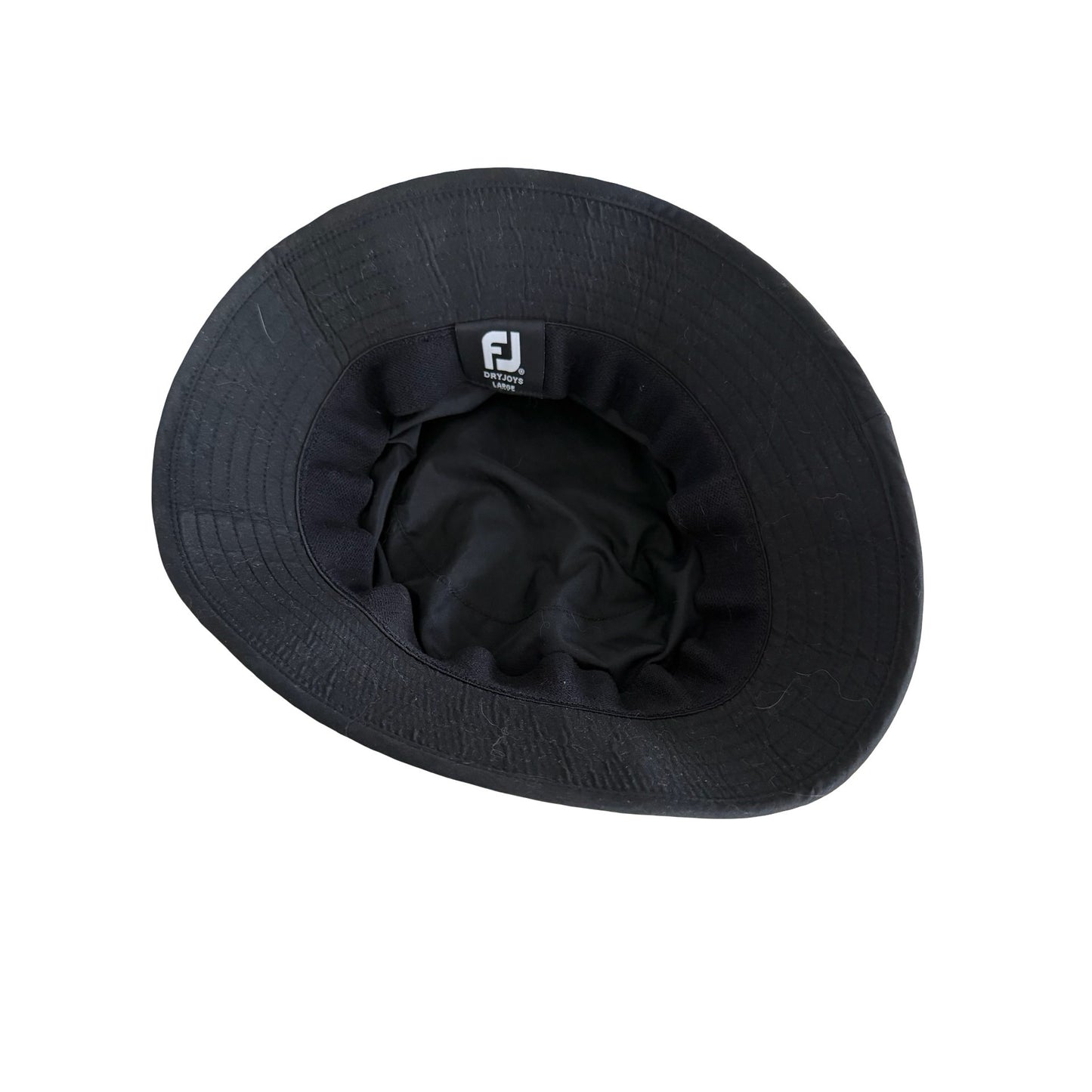 FootJoy DryJoys Black Golf Bucket Hat Large FJ Reversible Rain Sun Hat