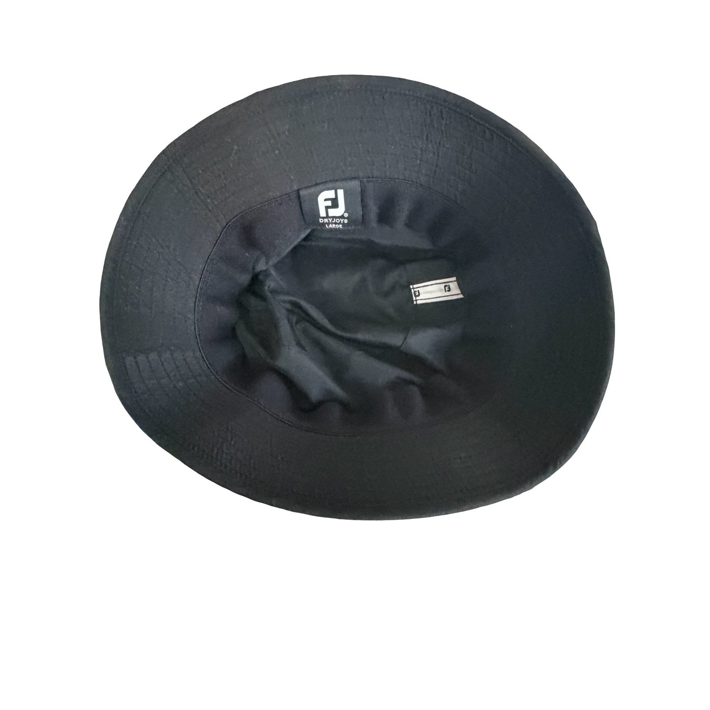 FootJoy DryJoys Black Golf Bucket Hat Large FJ Reversible Rain Sun Hat