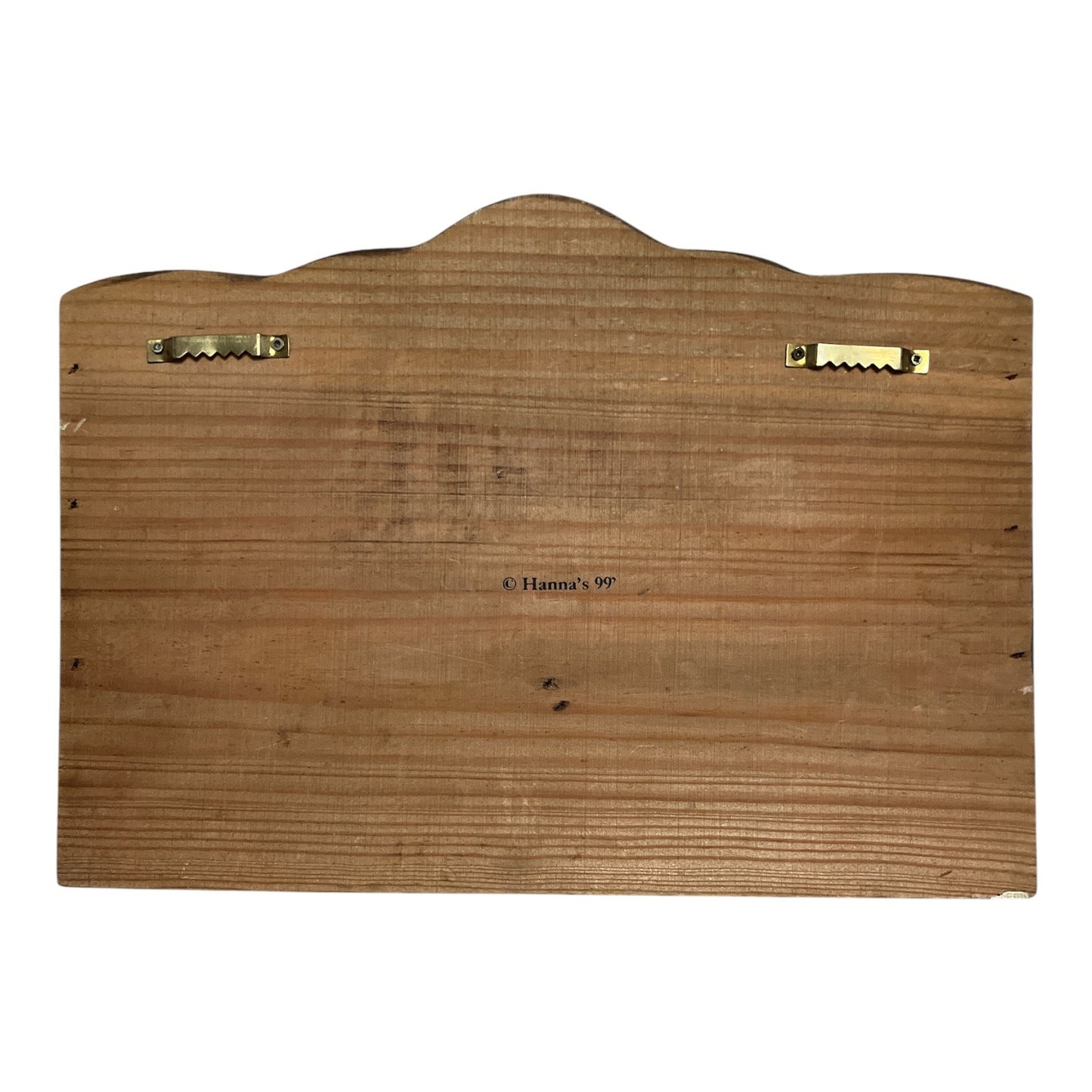Vintage Hand-Painted Wooden Key & Mail Holder | Birdhouse Motif | Hanna's 1999 | 11.5" x 8"