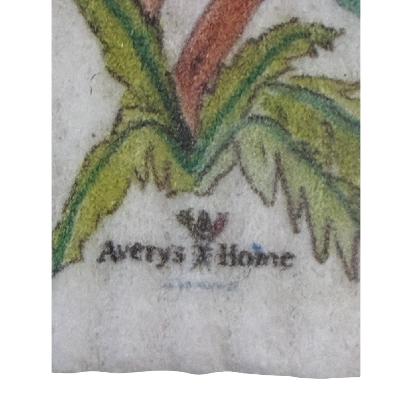 Avery’s Home Florida Map Framed Textile Art Coastal State Print 10x12