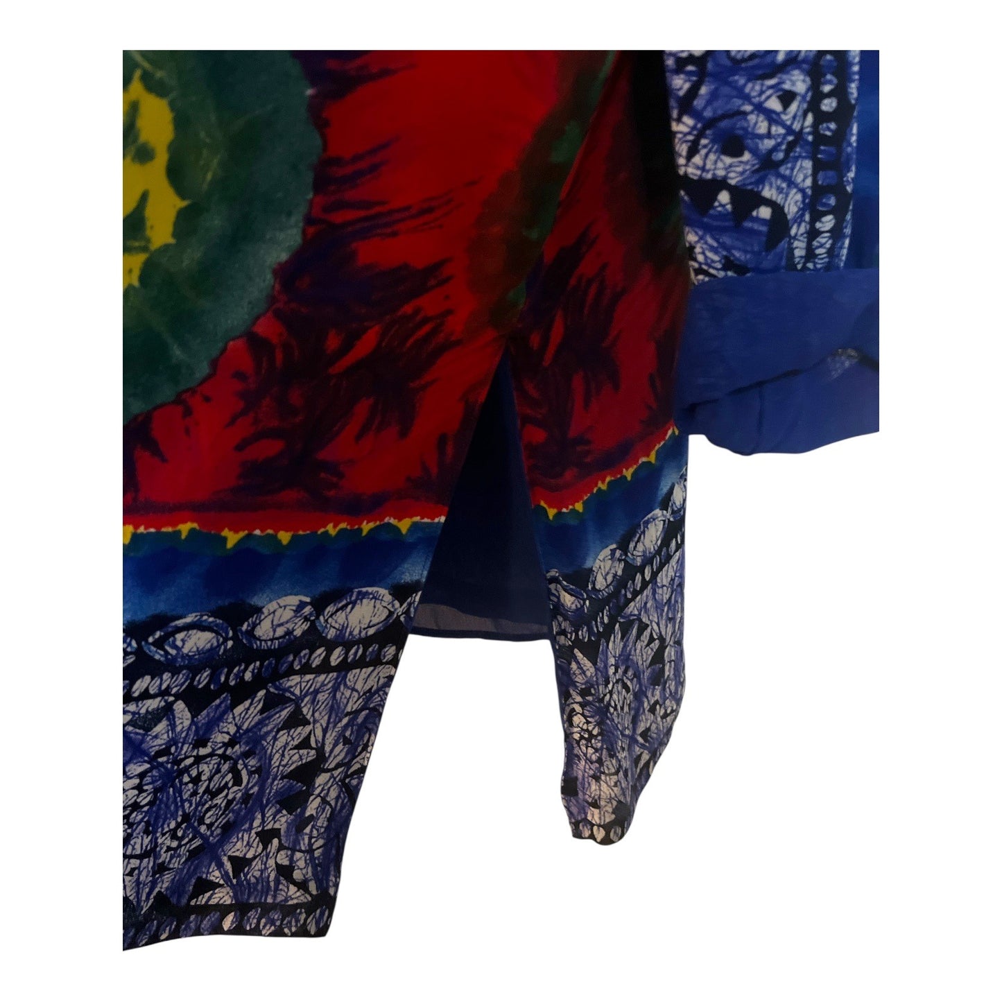 Dorothy Schoelen Platinum Women’s Jacket – L – Bold Batik Print – Made in USA
