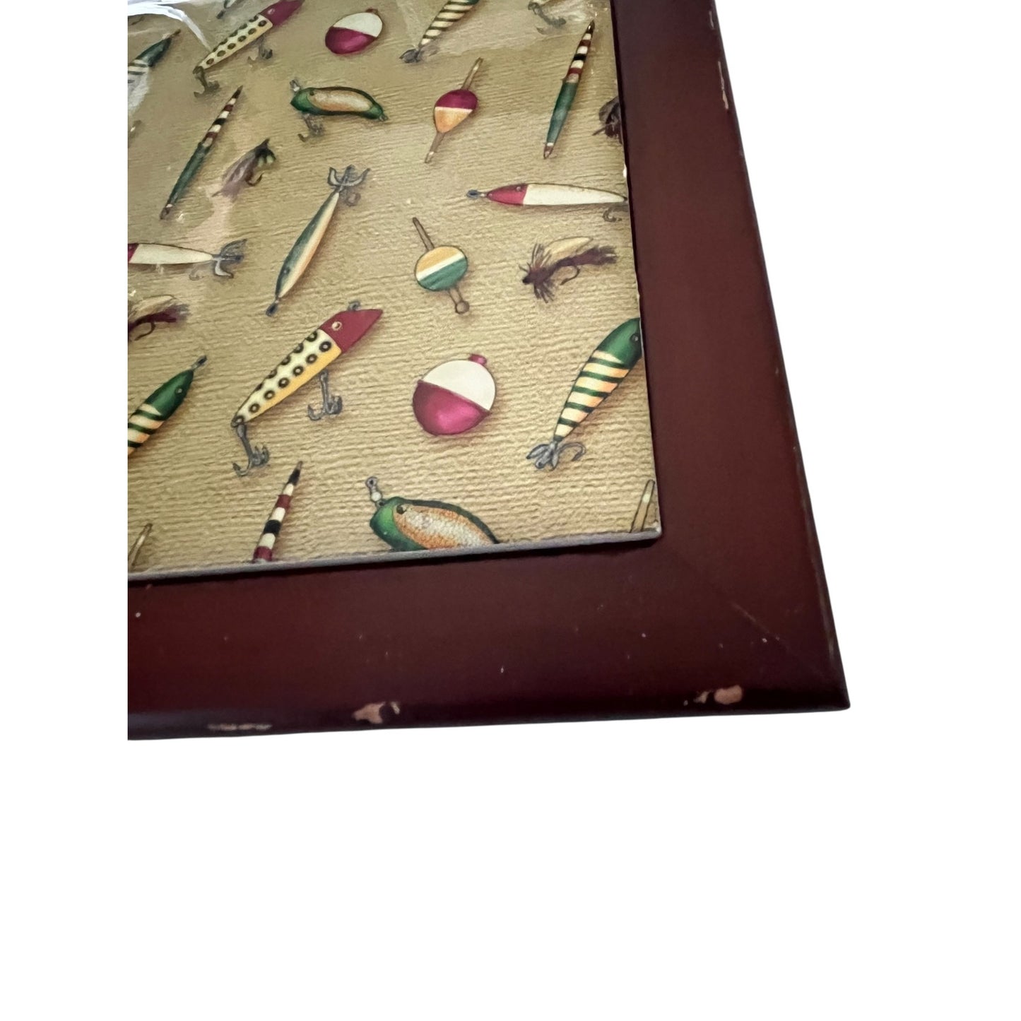 Set of 2 Young’s Fishing Lure Wall Plaques 8” Rustic Cabin Lodge Lake House Decor