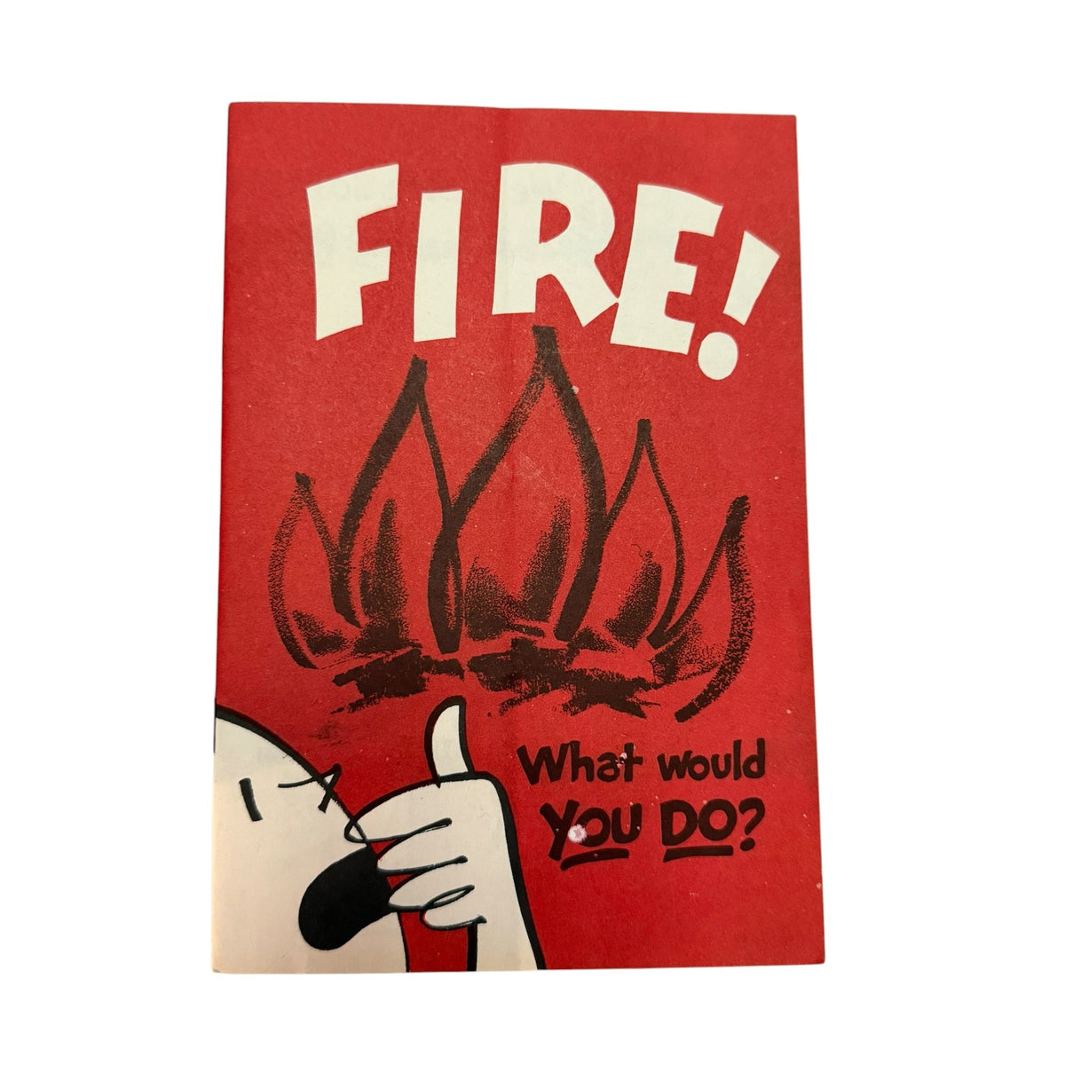 1958 General Motors FIRE! What Would You Do? Vintage Fire Safety Booklet