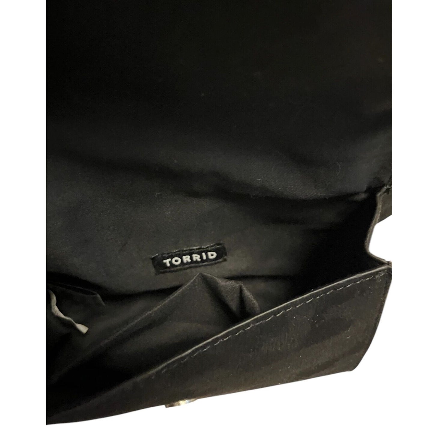 Torrid Black Studded Faux Suede Waist Belt Bag – 7 x 5 Inches – Adjustable Buckle, Magnetic Closure