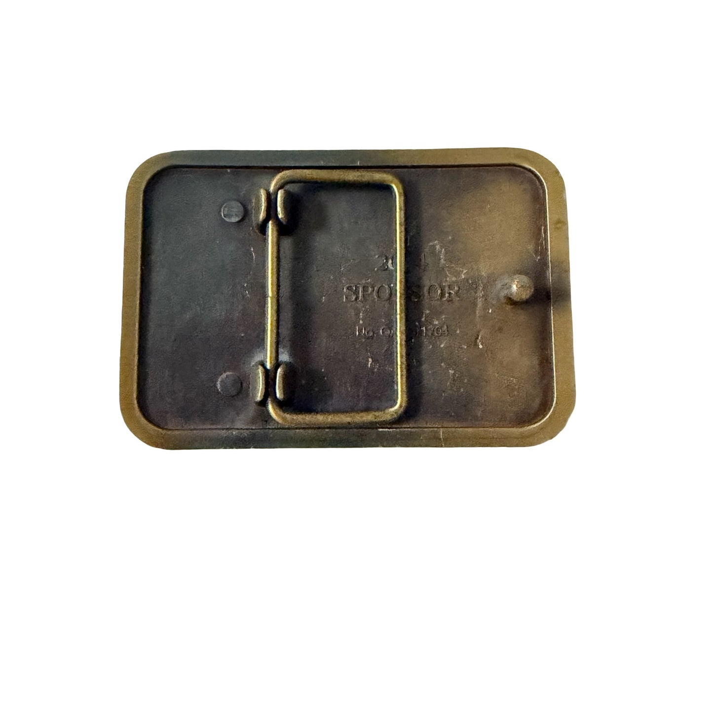Vintage Freedom Is Not Free Eagle Patriotic Belt Buckle Solid Brass Tone 1984