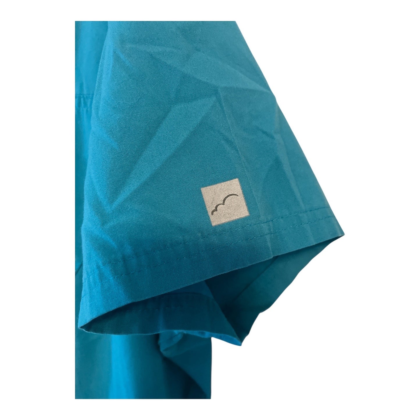 Butter-Soft Teal Scrub Top Women’s Size L – Zip Front, 2 Pockets – 65/35 Poly Cotton – Choose Quantity
