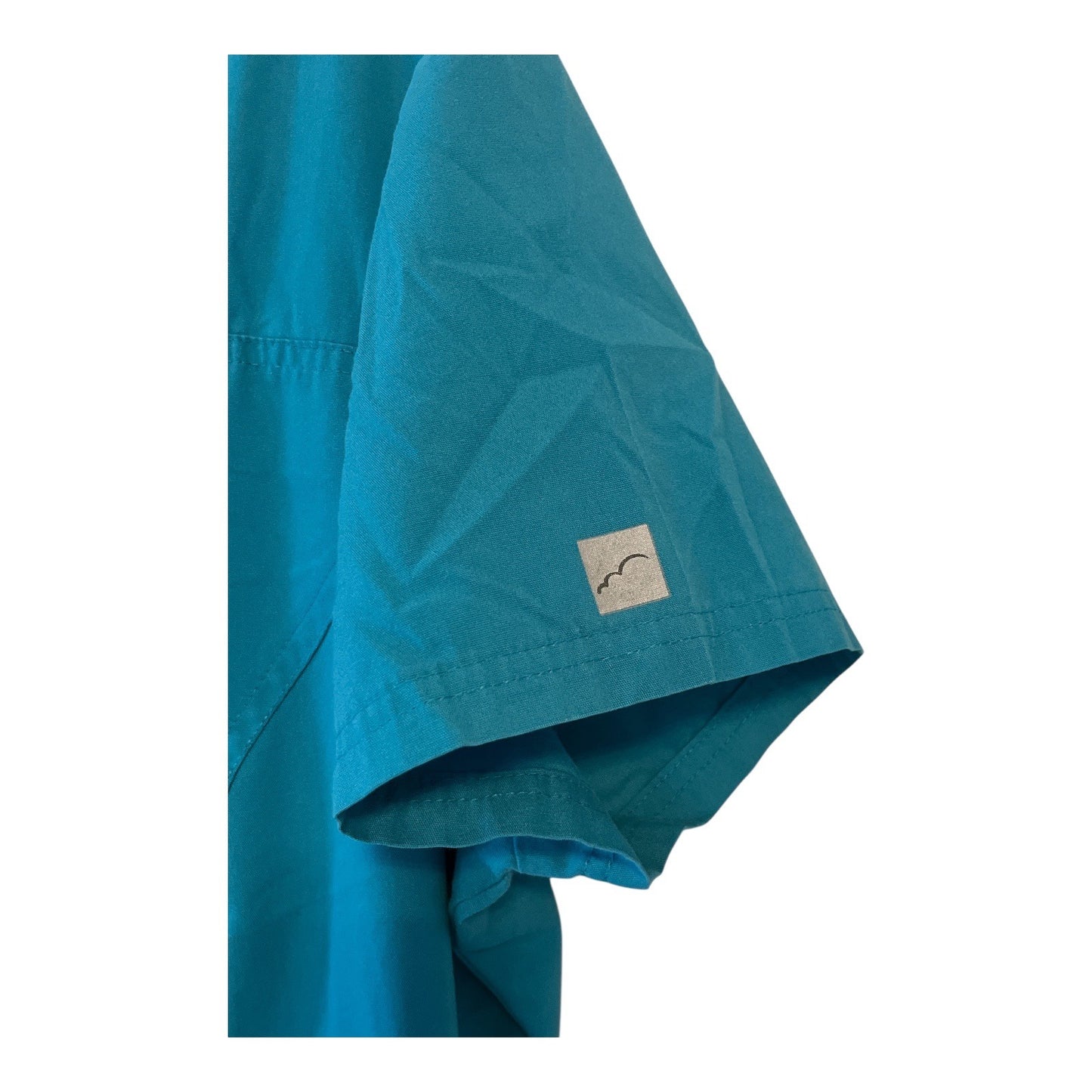 Butter-Soft Teal Scrub Top Women’s Size L – Zip Front, 2 Pockets – 65/35 Poly Cotton – Choose Quantity