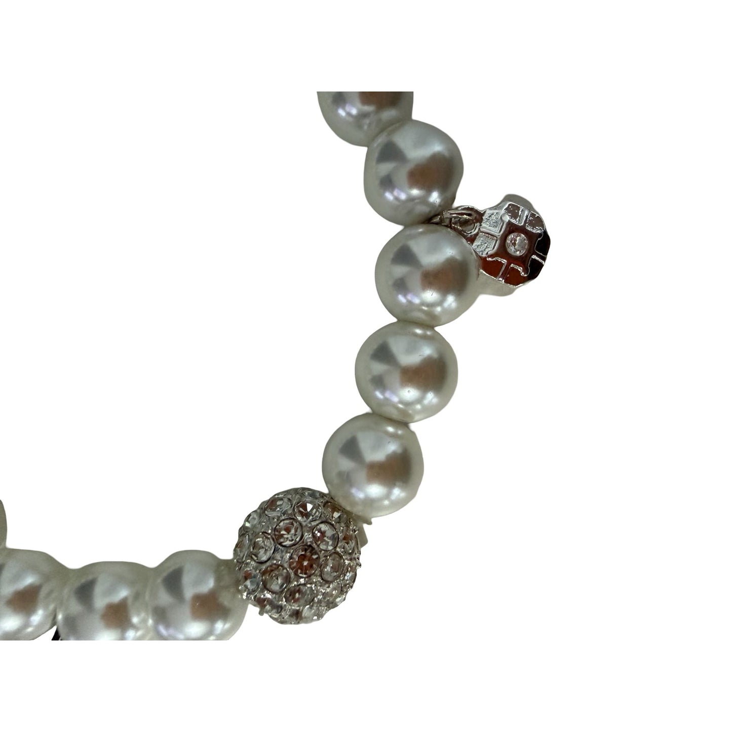 Monet Express Collection Faux Pearl Rhinestone Stretch Bracelet New With Tags