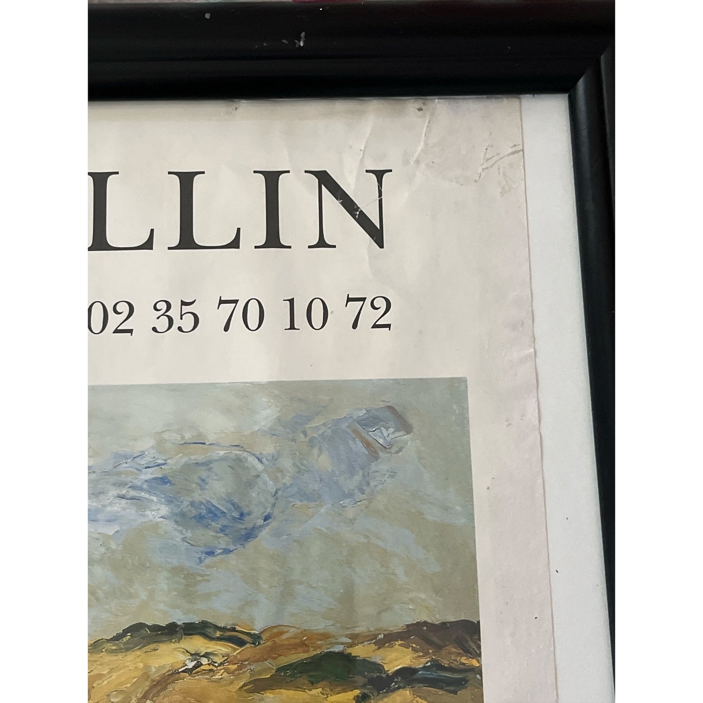 Galerie Rollin 1997–1998 Raoul Lefranc Exhibition Poster Framed Wall Art 26x20