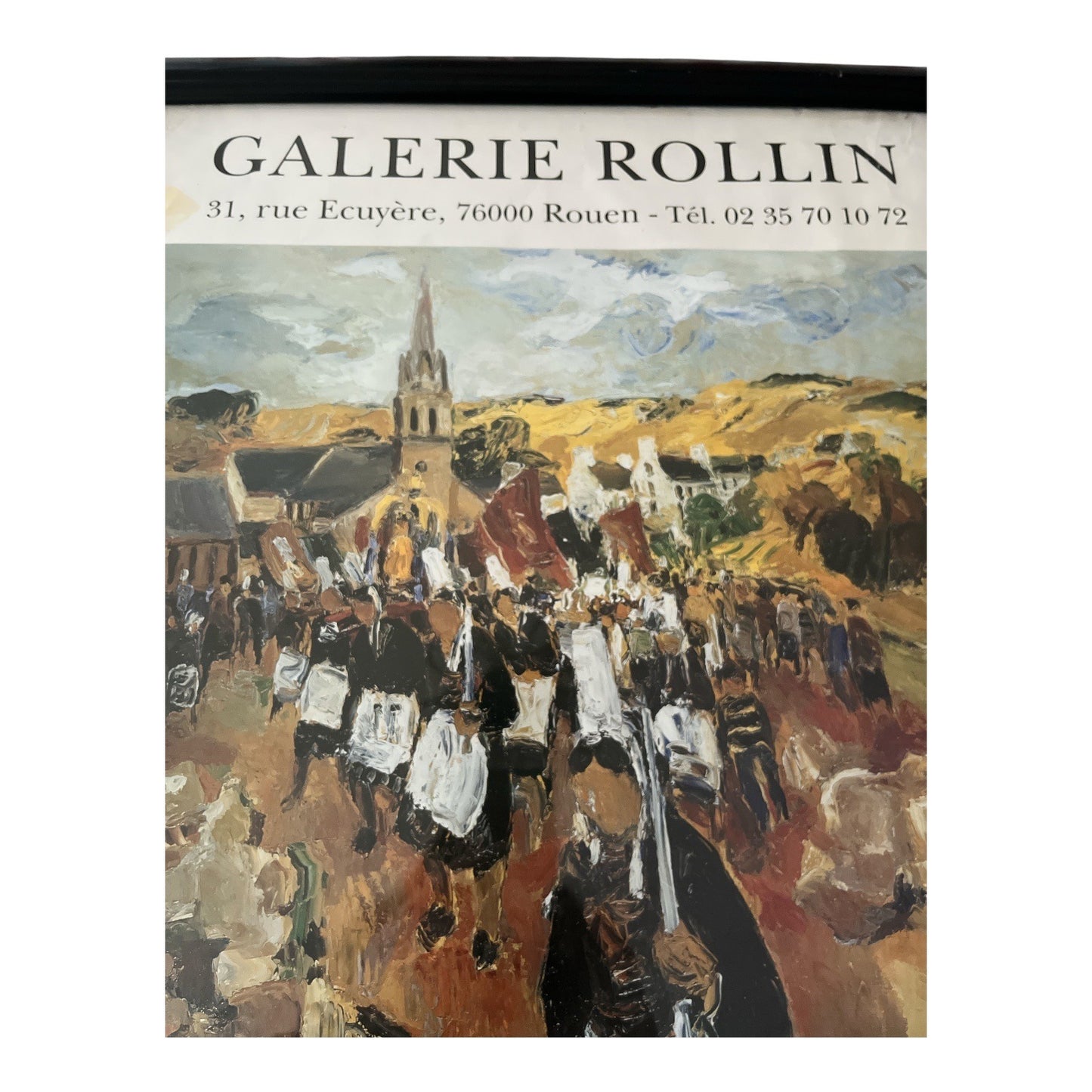 Galerie Rollin 1997–1998 Raoul Lefranc Exhibition Poster Framed Wall Art 26x20