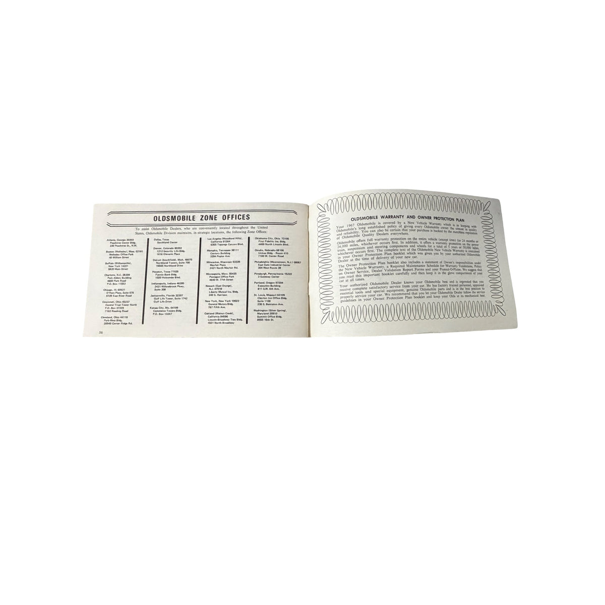 1967 Oldsmobile Original Owners Manual Cutlass 442 F85 GM 396514